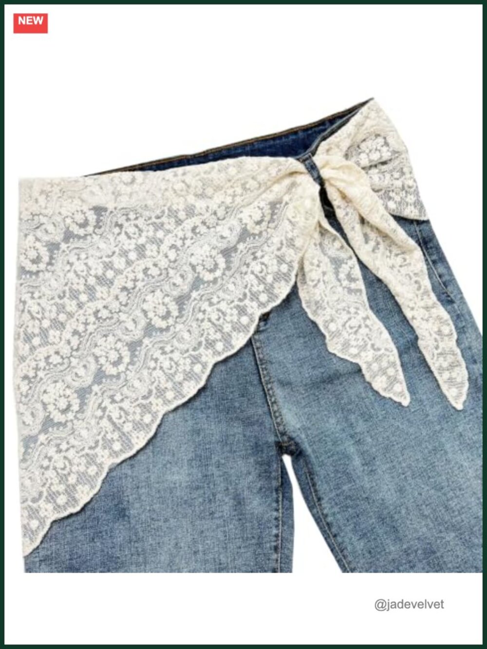 Lace Triangle Scarf Wrap Belt for Neck Head Waist Sash Skinny Scarves Women